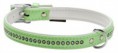 Halsband appelgroen 14mm breed 37 cm lang